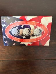 Beautiful 2005 United States Quarters Set Philidelphia Mint Uncirculated Coins In Case