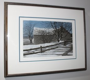 Nicely Framed, Signed & Numbered 338/400 Print Titled 'January'