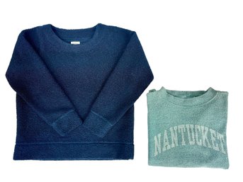 Pair Of Crewneck Tops (J Crew, Original League) - Size XS & S