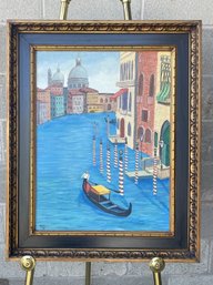 Vivid Oil Painting Of Venice By Dexter Wood