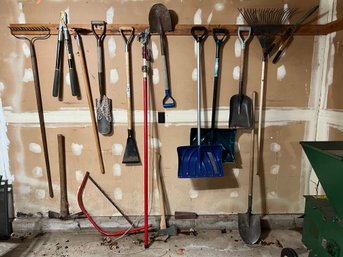 Large Group Of Yard Tools