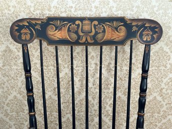 A Vintage Stenciled Rocking Chair By Hitchcock