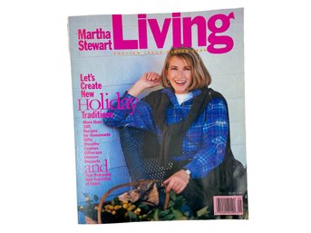 1990 Preview Issue Of Martha Stewart Living Winter...Its A Good Thing!