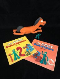 Vintage Gumby Book And Figurines Collection