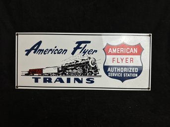 American Flyer Trains Metal Sign