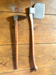 Two Hand Forged Axes