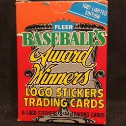 1987 Fleer Baseball's Award Winners 50 Card/Stickers Set - M