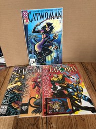 4 Catwoman Comic Books 1993.     Lot 150