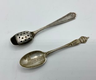 2 Antique Sterling Spoons