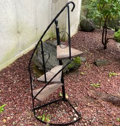 Amazing Vintage Wrought Iron Spiral Staircase Garden Plant Stand