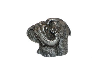 Vintage Pewter Thimble Elephant Marked SDP 85