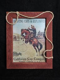 Blasting Caps And Explosives California Cap Company Advertisement Sign