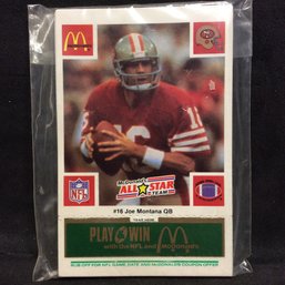 1986 McDonald's NFL All Star Team Cards Unscratched - M