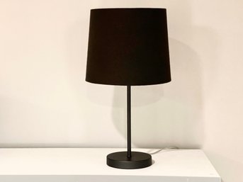 The Land Of Nod Table Lamp With Black Fabric Shade