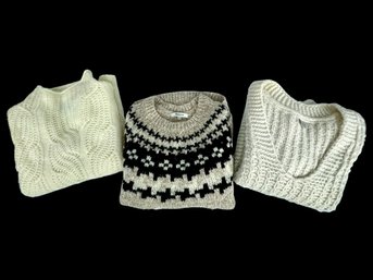 Knit Sweater Grouping Of Three (Madewell, J Crew & Twik) **