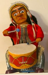 Rare Vintage 1950s ALPS JAPAN 'Indian Joe' Battery Operated Drummer- Excellent Condition