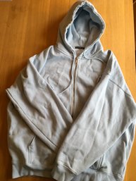 BRANDY MELVILLE, Cotton Blend Oversized Hoodie Sweatshirt, Baby Blue, One Sz.