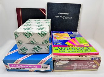 Copy Paper, Legal Pads, Vintage Loose Filler Paper,  Desk Files & Ink Jet Labels