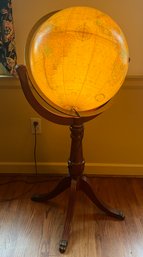 Lighted Globe On A Stand