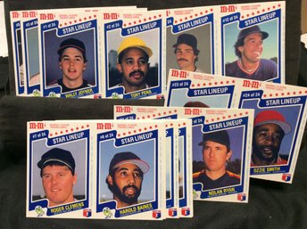 1987 M&M's Starting Lineup 24 Card Set - M