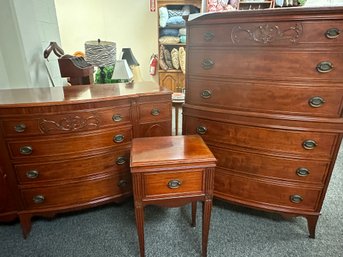 3 Pc.  Mahogany Bedroom Set By Stiehl Furniture Of New York