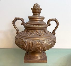 A Vintage Cast Plaster Decorative Jar