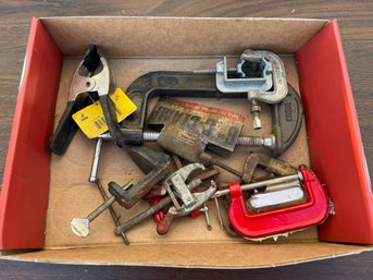 Box Lot Of Clamps