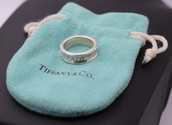 Tiffany & Co. 1997.925 Sterling Silver 1837 T & Co Band Ring