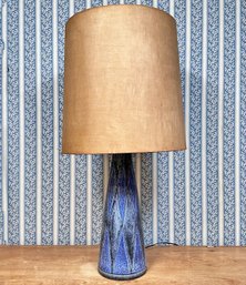 A Mid Century Modern Glazed Earthenware Lamp