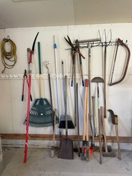 Collection Of Yard And Garden Tools.