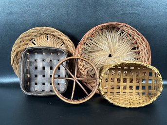 A Grouping Of Baskets For The Perfect Basket Wall