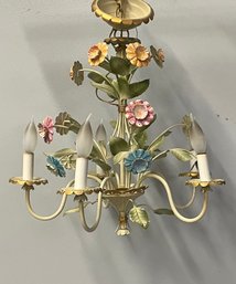 Vintage Italian Flower Chandelier