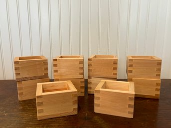 New Kotobuki Square Sake Box - Set Of 10