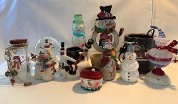 More Snowmen! Large Lot Of Great Decor Items