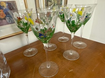 Springtime Wine Glasses