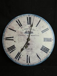 Canal St Martin Paris Wall Clock