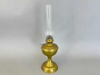 Antique Brass Oil Lamp Dated 1880