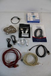 Mixed Lot Of Apple Lightning Chargers & Sync Cables