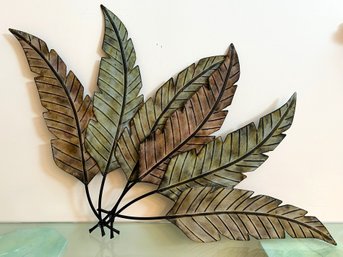 Metal Palm Leaf Decor