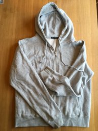 BRANDY MELVILLE Soft Cotton-Blend Hoodie, Grey, One Size