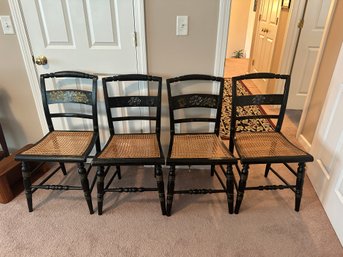 Set Of 4 L.Hitchcock Dining Chairs