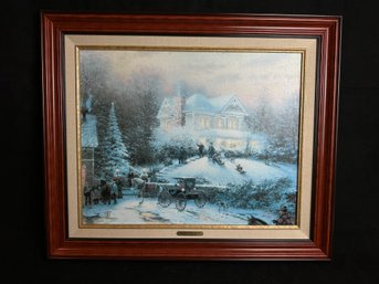 Victorian Christmas II Thomas Kinkade Framed Art