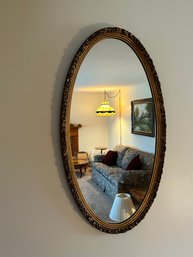 Oval Gilded Wall Mirror