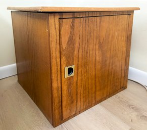 A Vintage Oak Cabinet, Or End Table