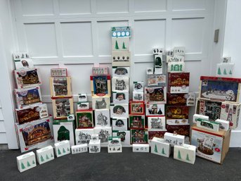 Gargantuan And Impressive Collection Of Dept 56, Lemax, Heritage, Christmas Village (f)