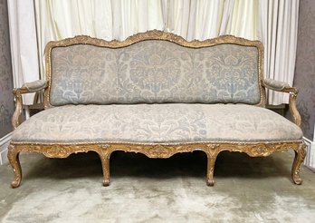 A Magnificent Antique Louis VX Gilt And Plaster Sofa