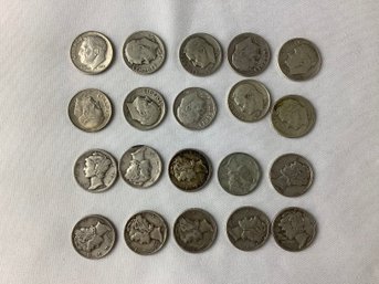 20 Dime Combo See Description For Dates (90 Percent Silver)