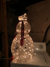 Lighted Snowman Decor