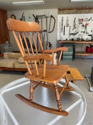 Vintage Wooden Child's Rocking Chair.