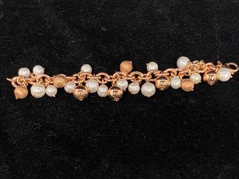 Bronze Italy Honora Cultured Pearl Bracelet